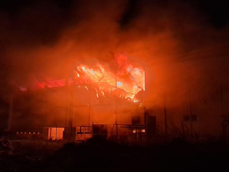 Antalyada soğuk hava deposunda yangın