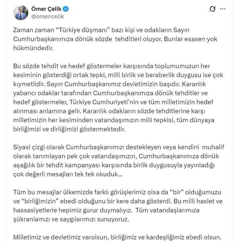 AK Partili Çelik: Vatandaşımızın milli tepkisi, tüm dünyaya birliğimizi göstermektedir
