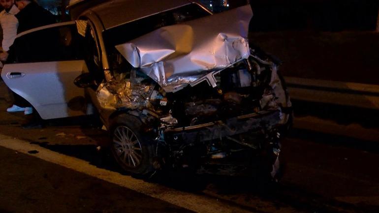 Esenler Tem Otoyolunda kaza: 2 yaralı