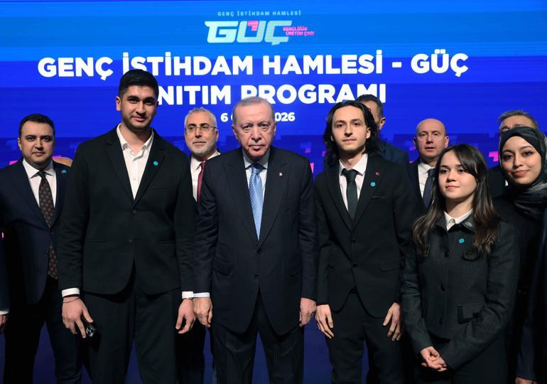Cumhurbaşkanı Erdoğan: Önümüzdeki 3 yılda 3 milyondan fazla gencimizi istihdama kazandıracağız