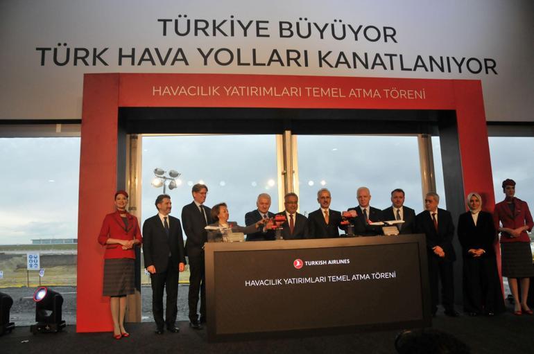 THY’nin 100 milyar lira değerindeki 8 yeni yatırımının temeli atıldı