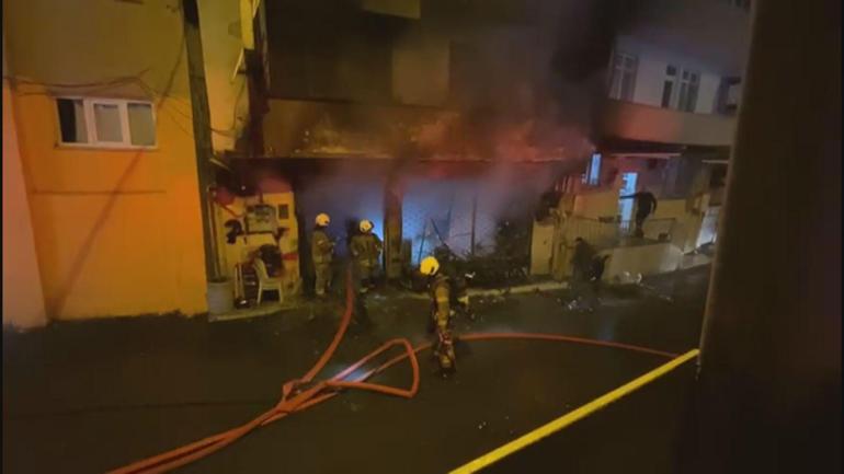 Sarıyer’de motosiklet tamircisinde patlamanın ardından yangın çıktı; iş yeri sahibi yaralandı