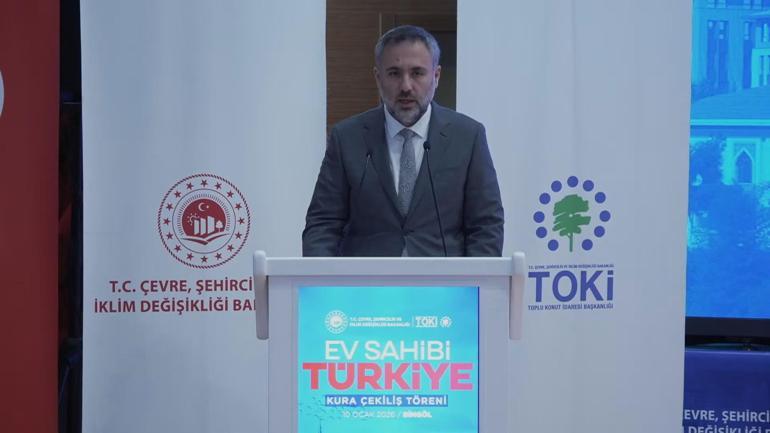 Bingölde Yüzyılın Konut Projesi için kuralar çekildi