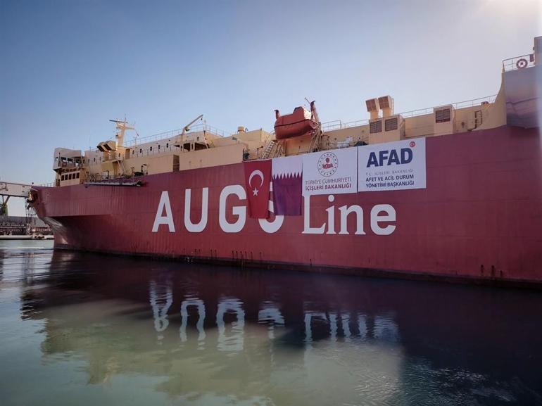 Sudana gidecek yardım gemisi, Mersinden yola çıktı