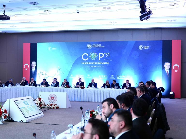 Bakan Kurum, COP31 Başkanı olarak Antalyada ilk hazırlık toplantısını yaptı