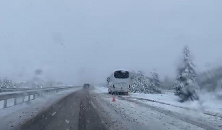 Kütahya’da kar yağışı