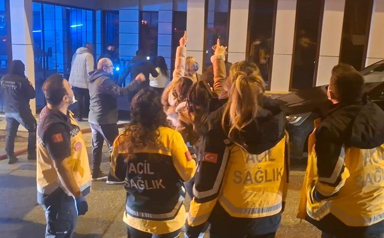 Bursada 7 katlı otelde yangın paniği: 8 kişi dumandan etkilendi