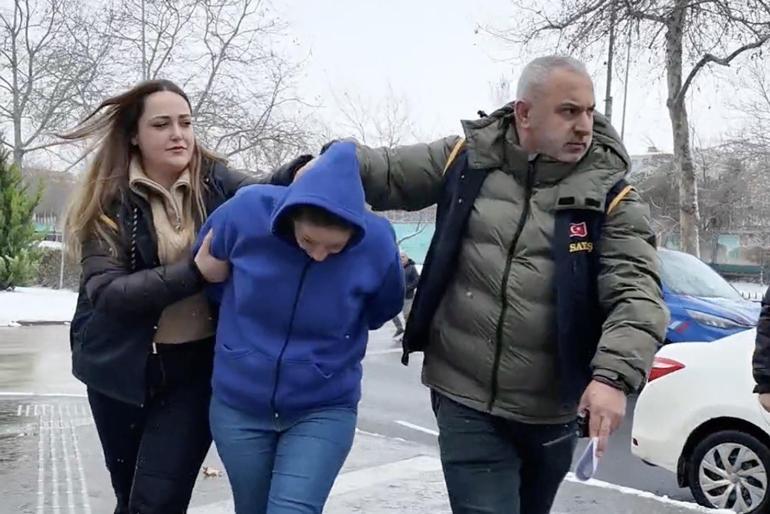 Teyzesini öldürüp, cesedini kolonya dökerek ateşe veren şüpheli ile eşi adliyede