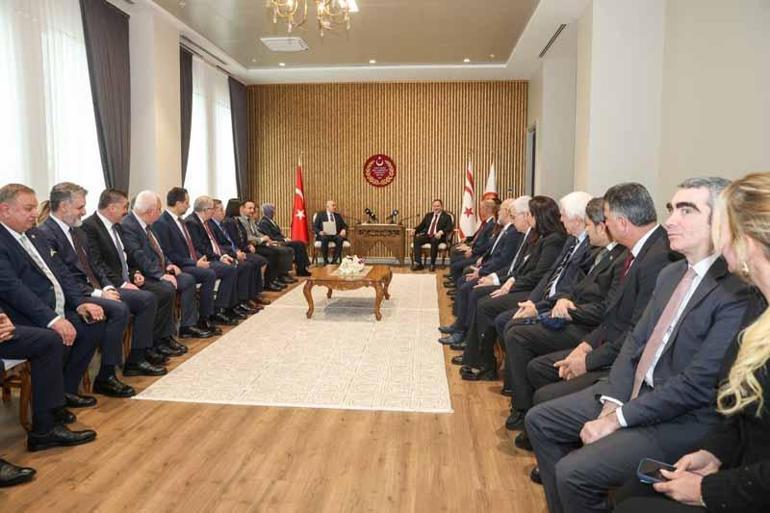 TBMM AB Uyum Komisyonu Başkanı Kayatürk, KKTC Cumhuriyet Meclisi Başkanı Öztürkler ile görüştü