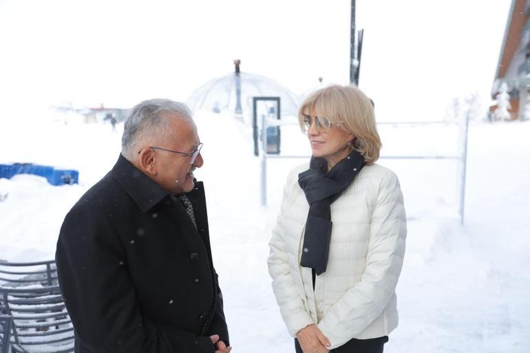 Tansu Çiller, tatil için Erciyes’te