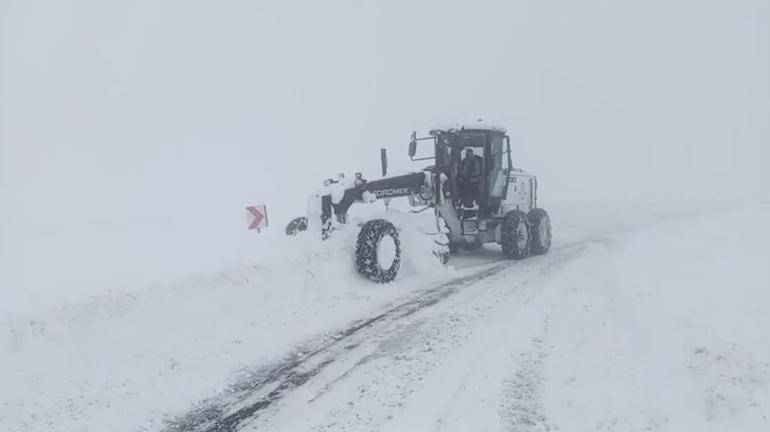 Malatyada yüksek kesimlerde karla mücadele