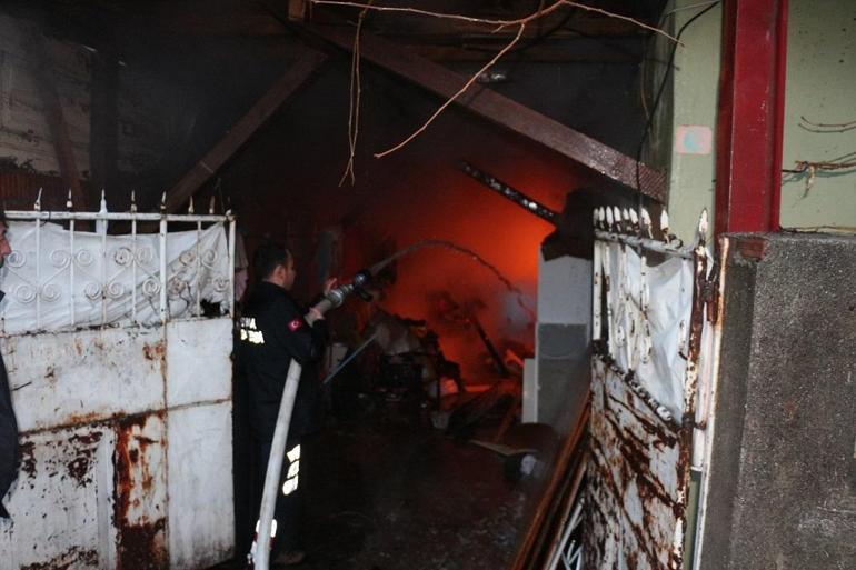 Tokat’ta yanan evdeki kedi itfaiye ekiplerince kurtardı