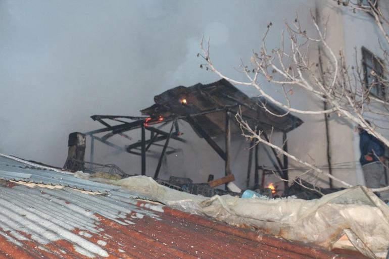 Tokat’ta yanan evdeki kedi itfaiye ekiplerince kurtardı