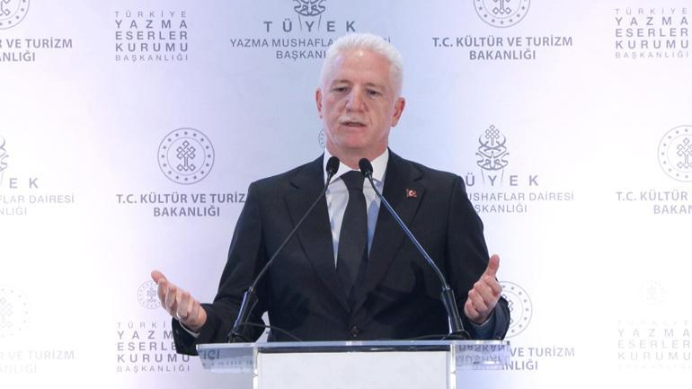 Bakan Ersoy Mehmed Şevki Efendi-Mushaf-ı Şerif kitap tanıtım programına katıldı