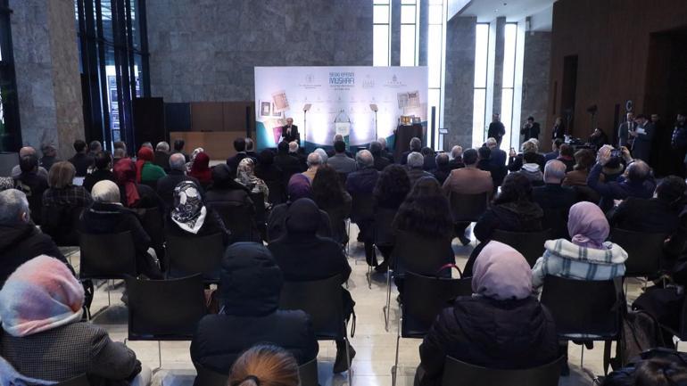 Bakan Ersoy Mehmed Şevki Efendi-Mushaf-ı Şerif kitap tanıtım programına katıldı