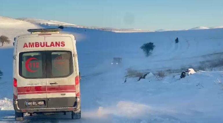 Malatyada kardan kapanan 66 yerleşim yeri ulaşıma açıldı; acil hastalar sağlıkçılara ulaştırıldı