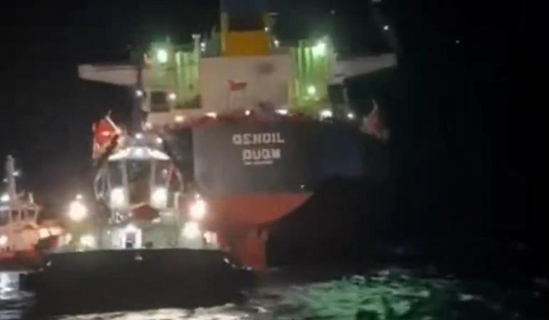 Bozcaadada karaya oturan tanker 12 gün sonra kurtarıldı