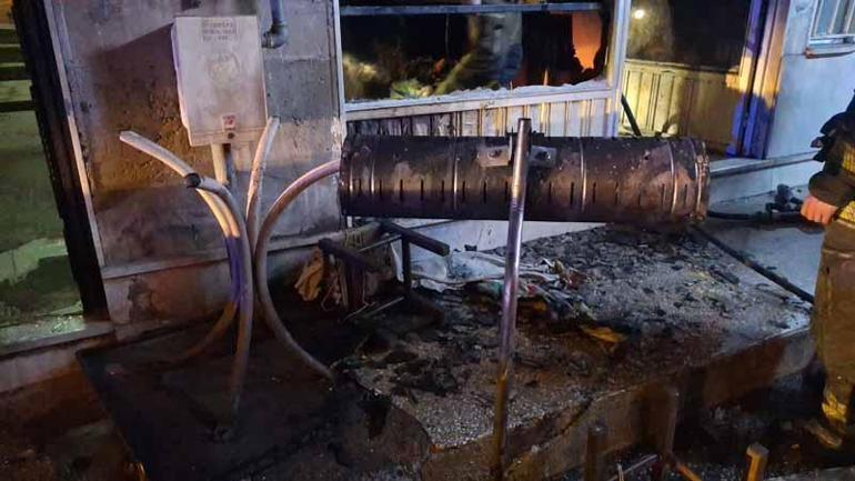 Bursada çay ocağında yangın