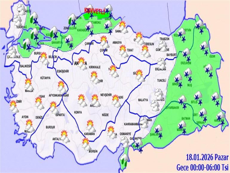 Meteorolojiden buzlanma ve çığ uyarısı