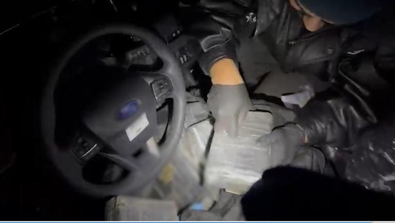 Hamzabeyli’de 220,7 kilo kokain ile 69 kilo skunk ele geçirildi