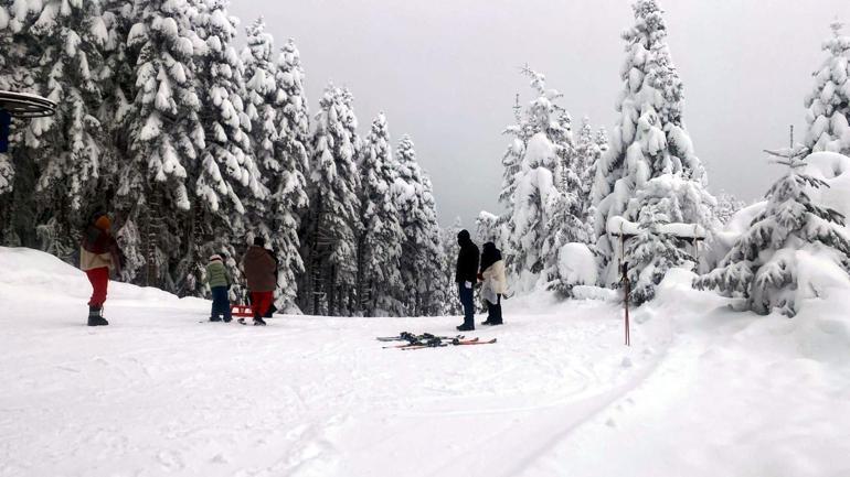 Arkut Dağı Kayak Merkezinde sömestir yoğunluğu