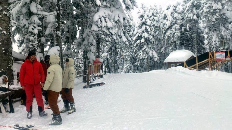 Arkut Dağı Kayak Merkezinde sömestir yoğunluğu