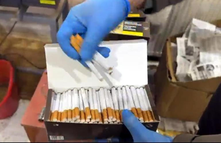 Edirnede kaçak tütün operasyonu; 4 gözaltı