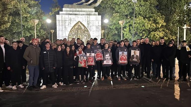 Samsunspor, futbol şehitleri için ‘sessiz yürüyüş’ gerçekleştirdi