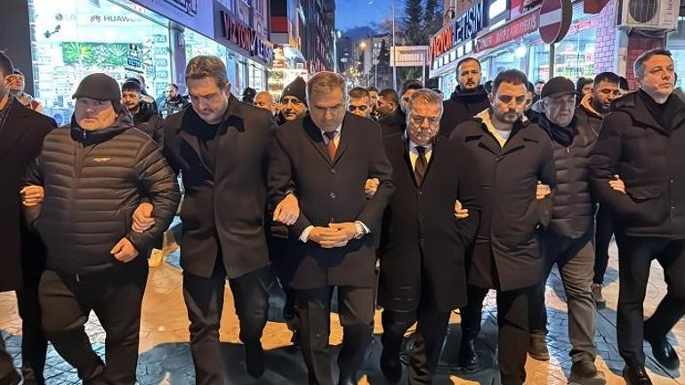 Samsunspor, futbol şehitleri için ‘sessiz yürüyüş’ gerçekleştirdi