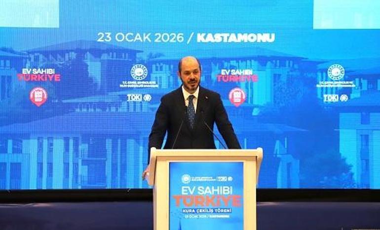 Kastamonuda 2 bin 380 sosyal konut için kuralar çekildi