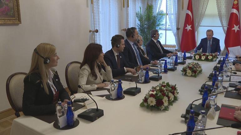 Cumhurbaşkanı Erdoğan, Balkan Barış Platformu üyelerini kabul etti
