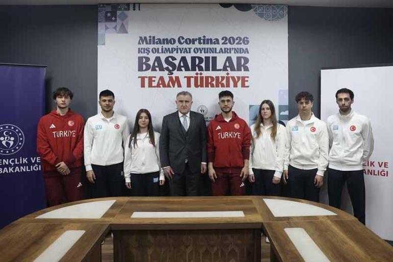 Bakan Bak 2026 Kış Olimpiyatlarına katılacak milli sporcuları kabul etti