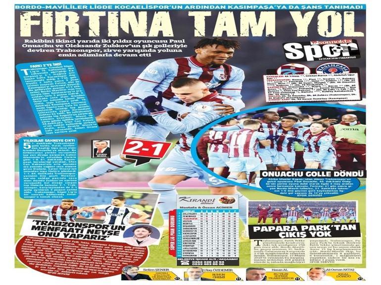Trabzonspor zirveye kancayı taktı