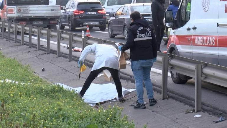 Ataşehirde motosikletin çarptığı yaya hayatını kaybetti, sürücü yaralandı
