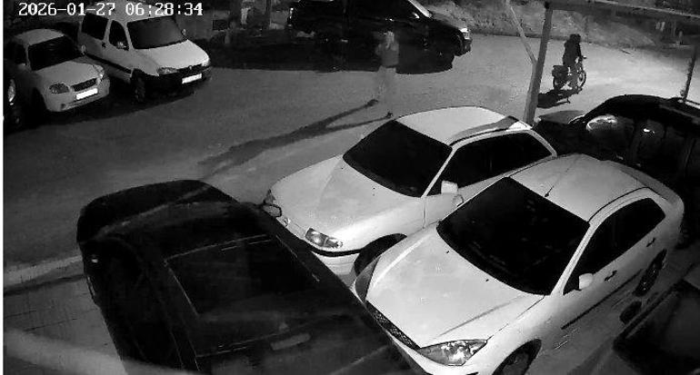 İş yerine silahlı saldırı kamerada