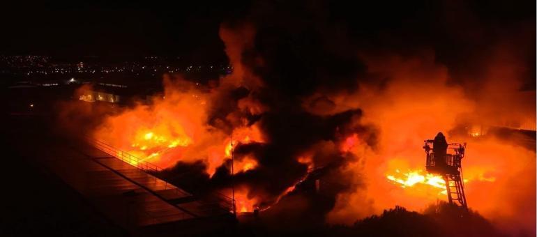 Bursada kimyasal yüzey kaplama fabrikasında yangın