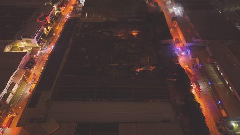 Bursada kimyasal yüzey kaplama fabrikasında yangın