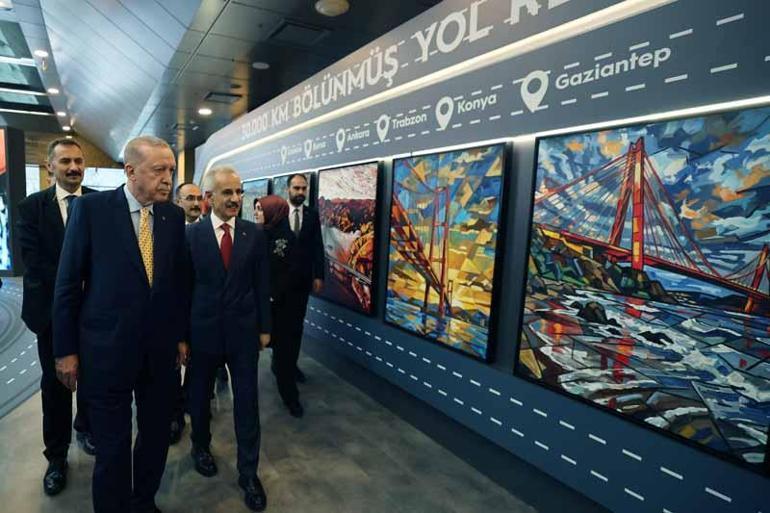 Cumhurbaşkanı Erdoğan: Bölünmüş yollarımızın, 30 bininci kilometresini hizmete almak üzere bir aradayız