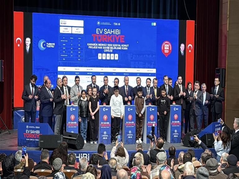 Karabük’te ‘Yüzyılın Konut Projesinde kura çekimi yapıldı