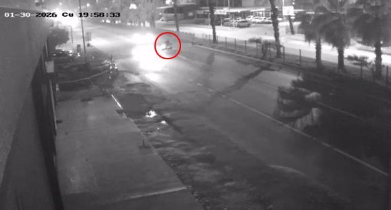 Emekli polis memuru kazada hayatını kaybetti; o anlar kamerada