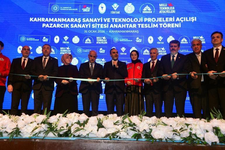 Bakan Kacır, Kahramanmaraş’ta 6,4 milyar liralık 18 projenin açılışını yaptı