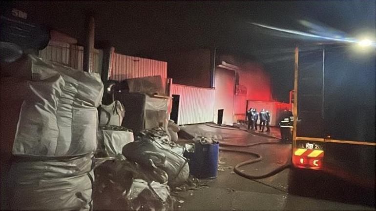 Kocaelide metal işleme tesisinde yangın