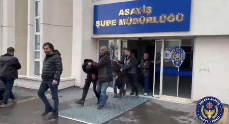 Ankara’da çaldıkları araçları parçalayıp satan 8 şüpheli yakalandı