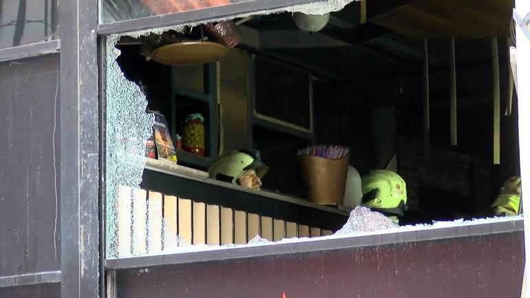 Bayrampaşada restoranın bacasında yangın çıktı; bina tahliye edildi