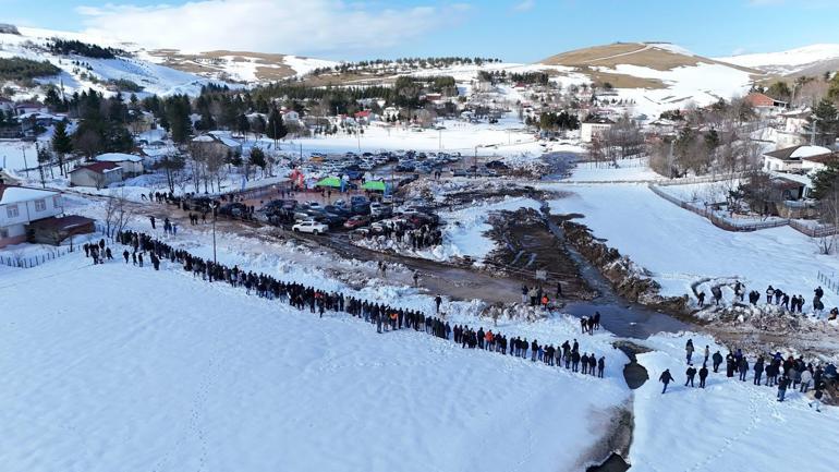Ordu’da karla kaplı parkurda off-road heyecanı