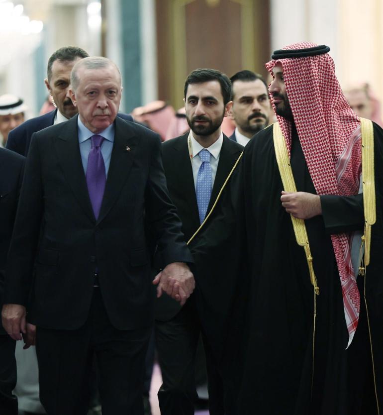 Cumhurbaşkanı Erdoğan, Suudi Arabistan Veliaht Prensi Selman ile görüştü