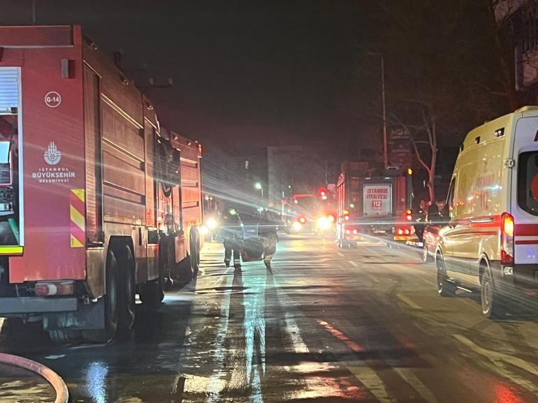 Avcılarda tekstil deposunda yangın