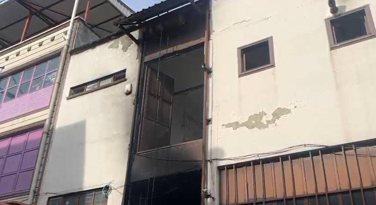 Dekoratif köpük üretimi yapılan atölyede yangın