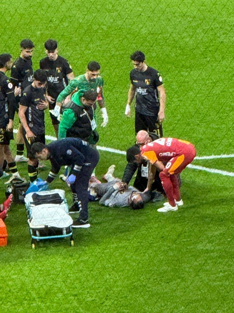 Galatasaray - İstanbulspor maçında korku dolu anlar