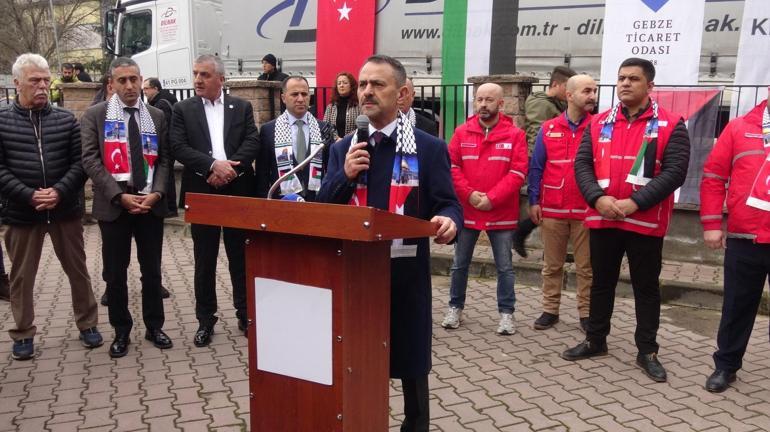 Gebze Ticaret Odası’ndan Gazzeye 2 TIR dolusu yardım malzemesi